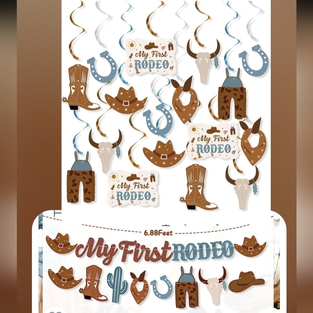 1st Rodeo Party Decorations